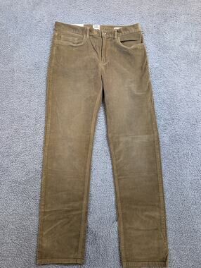 Flint and Tinder Corduroy Pants Size 33x32 Brown Straight Fit (1091)